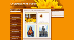 Desktop Screenshot of choralesacrecoeur.webnode.fr