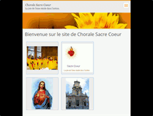 Tablet Screenshot of choralesacrecoeur.webnode.fr