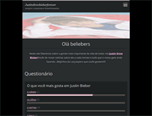 Tablet Screenshot of justindrewbieberforever.webnode.com.br