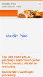 Mobile Screenshot of masaze-irina.webnode.cz