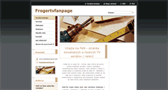 Desktop Screenshot of frogertvfanpage.webnode.sk