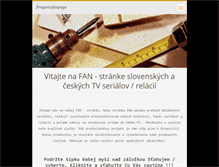 Tablet Screenshot of frogertvfanpage.webnode.sk