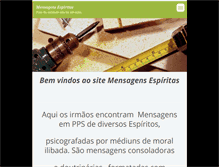 Tablet Screenshot of mensagensespiritas.webnode.com