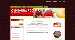 Desktop Screenshot of cukrarna-pod-strani.webnode.cz