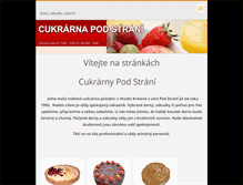 Tablet Screenshot of cukrarna-pod-strani.webnode.cz