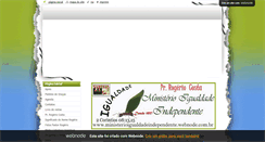 Desktop Screenshot of ministerioigualdadeindependente.webnode.com.br