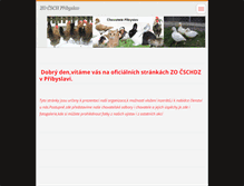 Tablet Screenshot of chov-pribyslav.webnode.cz