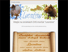 Tablet Screenshot of leontine.webnode.cz