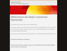 Tablet Screenshot of nellysfutterkiste.webnode.com