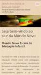 Mobile Screenshot of escolamundonovo.webnode.com.br