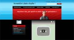 Desktop Screenshot of investicnizlato-opeaurum.webnode.cz