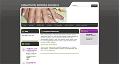 Desktop Screenshot of gelovenechty-dominika-petrusova.webnode.sk