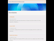 Tablet Screenshot of missionariadarestauracao.webnode.com.br