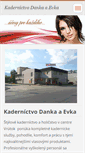 Mobile Screenshot of kadernictvodankaevka.webnode.sk