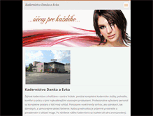 Tablet Screenshot of kadernictvodankaevka.webnode.sk