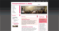Desktop Screenshot of konzervatorium-jlbellu.webnode.sk