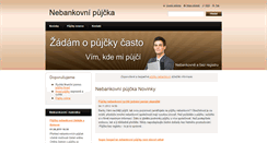 Desktop Screenshot of nebankovnipujcka.webnode.cz