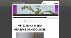Desktop Screenshot of prague-ornithology.webnode.cz