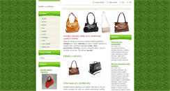 Desktop Screenshot of kabelky-penezenky.webnode.cz