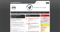 Desktop Screenshot of nohejbalhodkovice.webnode.cz