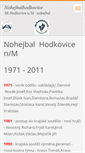 Mobile Screenshot of nohejbalhodkovice.webnode.cz