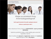 Tablet Screenshot of americkahypotekaprofi.webnode.cz