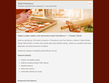 Tablet Screenshot of hotelpodzelenou.webnode.cz