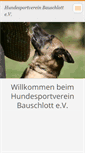 Mobile Screenshot of hundesportverein-bauschlott.webnode.com