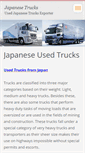 Mobile Screenshot of japaneseusedtrucks.webnode.com