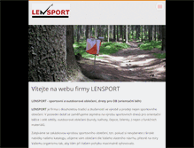 Tablet Screenshot of lensport.webnode.cz