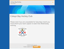 Tablet Screenshot of colwynbayhockey.webnode.com