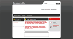 Desktop Screenshot of dovozautomobilu.webnode.cz