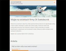 Tablet Screenshot of cksvetobeznik.webnode.sk