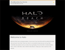 Tablet Screenshot of haloofficialfanclub.webnode.com