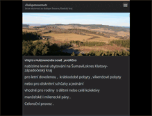 Tablet Screenshot of chalupanasamote.webnode.cz