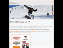 Tablet Screenshot of lyzovani-2009.webnode.cz