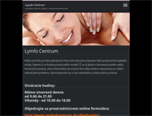 Tablet Screenshot of lymfocentrum.webnode.sk