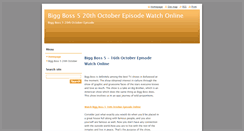 Desktop Screenshot of bigg-boss-5-16-october-episode.webnode.com