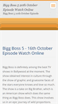 Mobile Screenshot of bigg-boss-5-16-october-episode.webnode.com