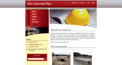 Desktop Screenshot of cksconcreteplus.webnode.com