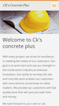 Mobile Screenshot of cksconcreteplus.webnode.com