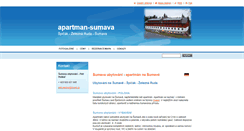 Desktop Screenshot of apartman-sumava.webnode.cz