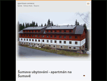 Tablet Screenshot of apartman-sumava.webnode.cz