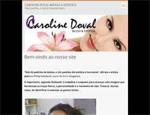 Tablet Screenshot of carolinedoval-estetica.webnode.com.br