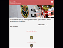 Tablet Screenshot of hasiciklinec.webnode.cz
