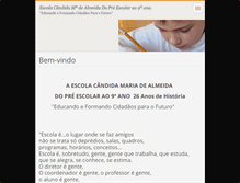 Tablet Screenshot of escolacandida.webnode.com.br