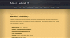 Desktop Screenshot of odkupenie-spolocnosti.webnode.sk