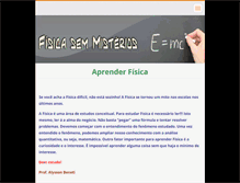 Tablet Screenshot of fisicasemmisterios.webnode.com.br