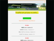 Tablet Screenshot of fotbalnedasov.webnode.cz