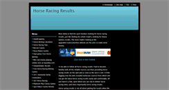 Desktop Screenshot of horseracingresults.webnode.com